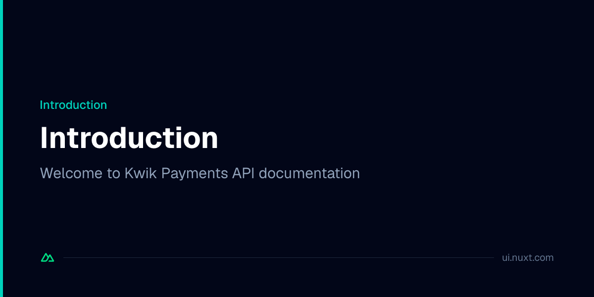 Akwik Introduction - Kwik Docs
