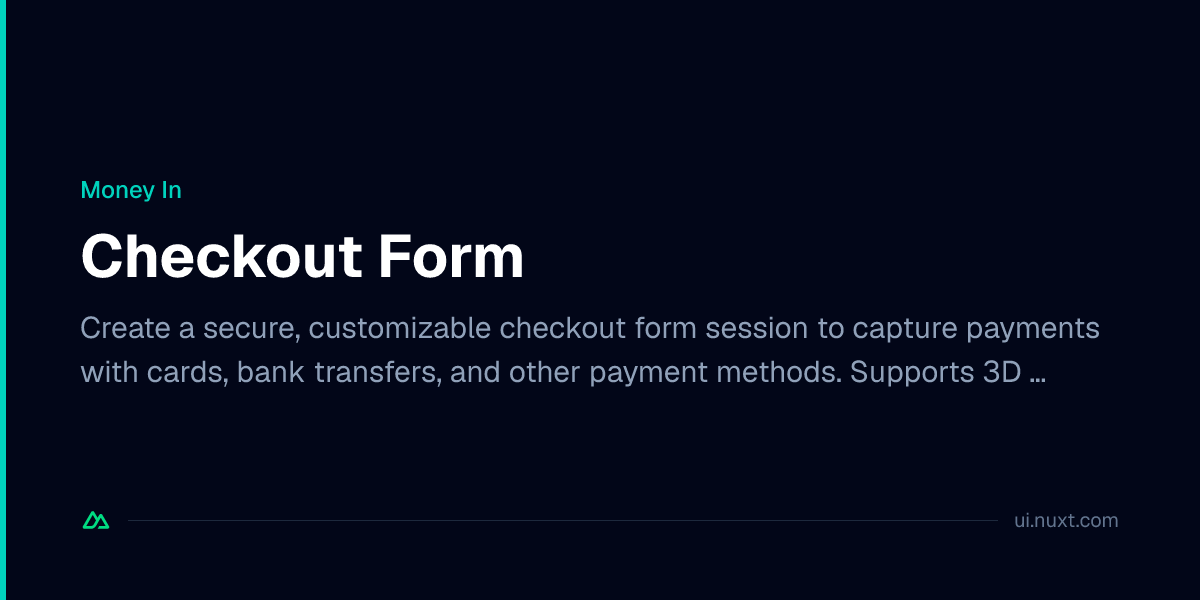 Checkout Form - Kwik Docs